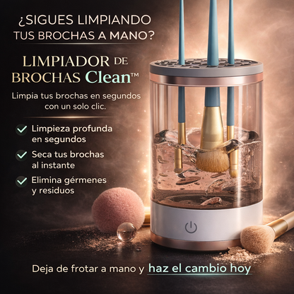 LIMPIADOR DE BROCHAS DE MAQUILLAJE ELÉCTRICO + ENVÍO GRATIS