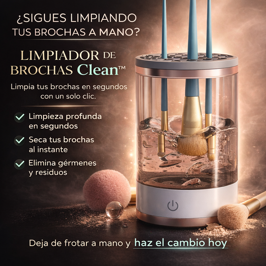 LIMPIADOR DE BROCHAS DE MAQUILLAJE ELÉCTRICO + ENVÍO GRATIS