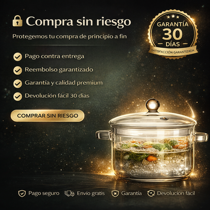 PureGlass™ – Olla de Vidrio Premium