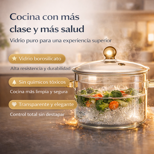PureGlass™ – Olla de Vidrio Premium