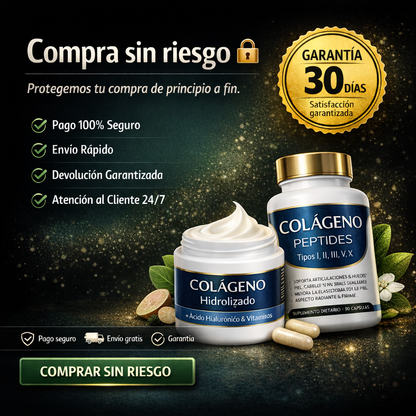 PIEL FIRME + ENERGIA . Sistema colágeno para hombres