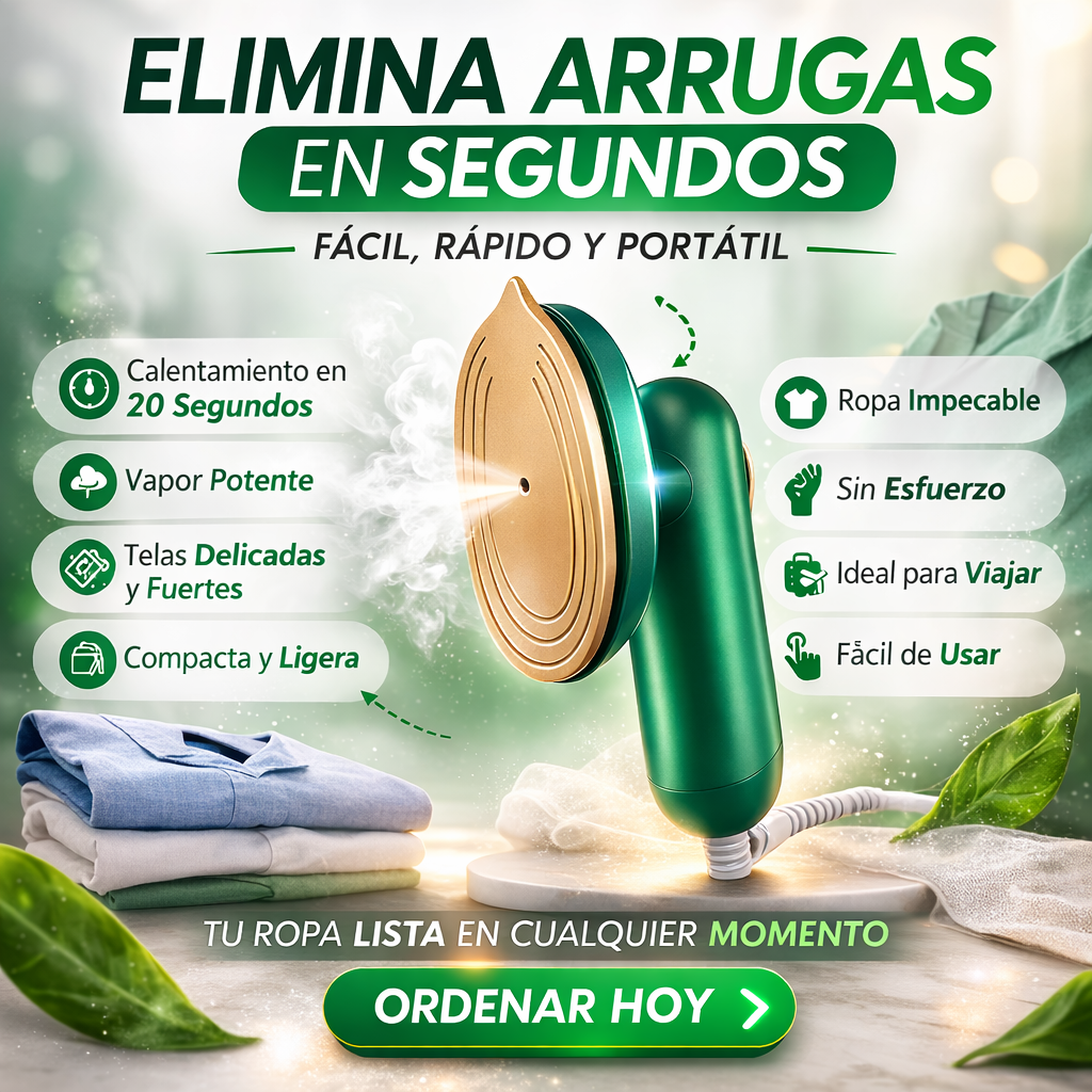 PLANCHA PORTATIL PARA ROPA + ENVÍO GRATIS