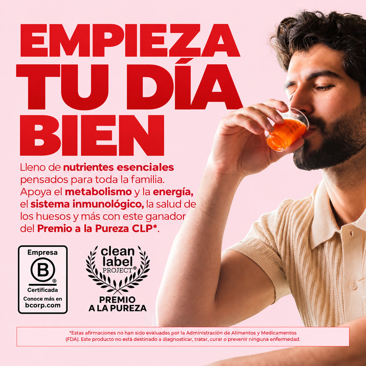 Multivitamínico líquido para toda la familia · 2 frascos