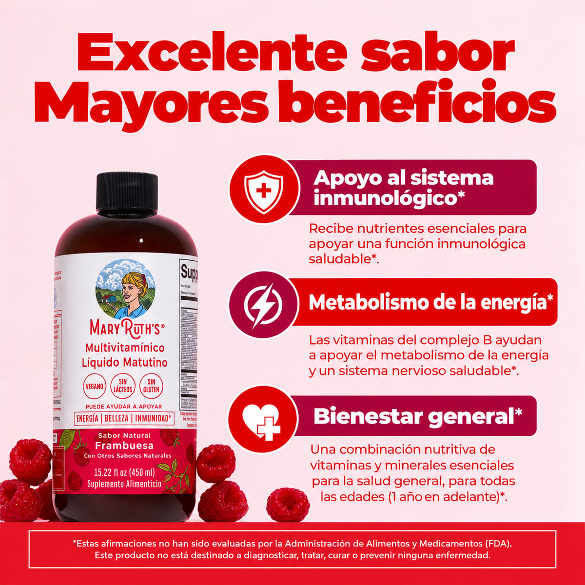 Multivitamínico líquido para toda la familia · 2 frascos