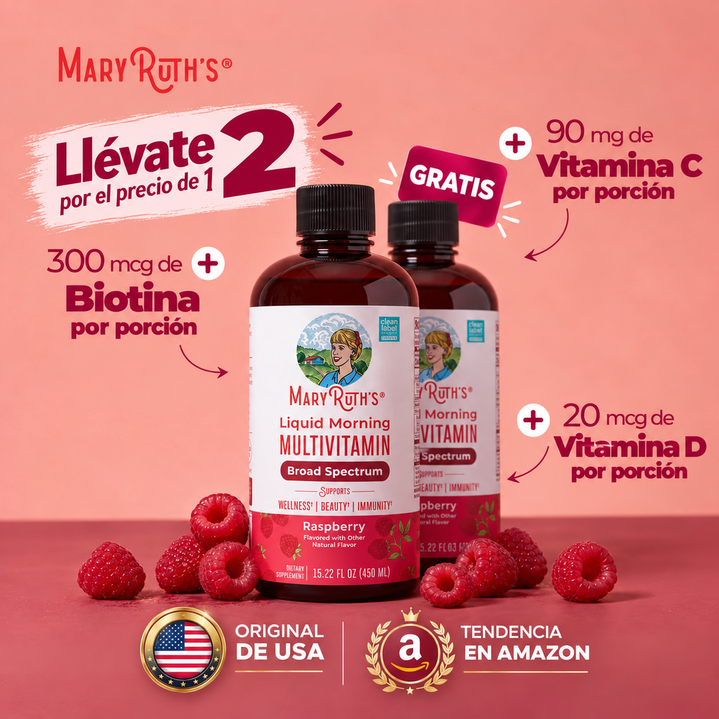 Multivitamínico líquido para toda la familia · 2 frascos